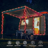 Solar Rope Lights, 66ft 200LED Solar String Lights, 8 Modes Waterproof Solar Powered Outdoor Light, Flexible Clear | Lumora