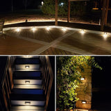 SUNVIE Low Voltage Step Lights 5W LED Step Lights Outdoor 3000k Low Voltage Deck Light with Horizontal Louver | Lumora