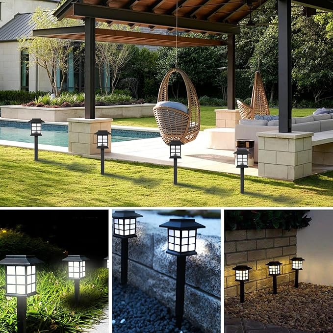 Solar Outdoor Lights,8 Pack LED Light Outdoor Waterproof, Solar Walkway Lights Maintain 8 Hours of Lighting for | Lumora