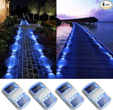 AGPTEK Solar Driveway Lights 4 Pack, Solar Deck Lights Outdoor Dock Marine Lights LED Dock Lights Solar Powered | Lumora