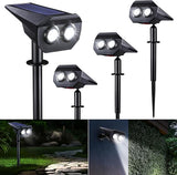 Flacchi Solar Lights Outdoor Waterproof - 2 Lighting Modes Solar Powered Garden Yard Spot Lights for Outside | Lumora