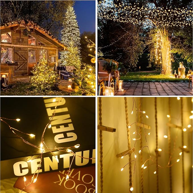 120 LED Fairy Lights, 14.7ft String Lights with Remote, 8 Modes Timer Twinkle Lights - Decorative Outdoor Light | Lumora