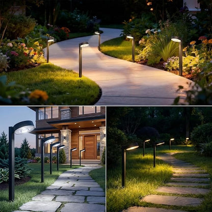 Sparkblaze 2 Pack Solar Pathway Lights Outdoor, LED Solar Path Lights with Warm White/Neutral White/Cold White, Solar Landscape Lighting for Yard, Garden, Lawn & Walkway.