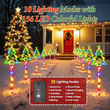 12 Pack Christmas Decorations Outdoor, Solar Christmas Tree Lights with 156 Bright LED and 10 Lighting Modes, 7 | Lumora