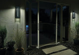 Kichler River Path Contemporary 1 Light LED Outdoor Wall Mount in Olde Bronze Finish with Clear Seeded Glass Panel | Lumora