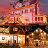 2PACK C9 LED Christmas Lights with 100 Spring Clips, Total 100ft 100 LED Waterproof - Outdoor Security Flood Light | Lumora
