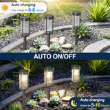EXCMARK 12 Pack Outdoor Solar Lights Waterproof for Yard Garden Walkway Pathway Lawn Decorative Contemporary | Lumora