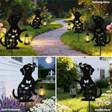 Dog Outdoor Solar Lantern Waterproof, Birthday Gifts for Christmas Women Mom, Solar Hanging Lights with Butterfly | Lumora