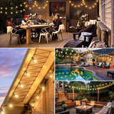 Bosceos 100ft Outdoor G50 LED Globe String Lights Dimmable Waterproof Shatterproof Light Strings with 52 Bulbs | Lumora