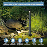 Gardencoin ABS Ground Spikes Stakes Replacement with Brass Insert, 1/2" NPT Thread - Outdoor Security Flood Light | Lumora