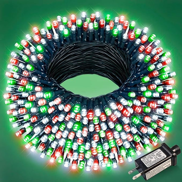 100FT 300 LED Christmas Lights Outdoor, Connectable Christmas String Lights with 8 Modes Waterproof, Plug in | Lumora