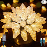 C9 LED Christmas Lights Outdoor, 81 Feet 100 LED String Light with Timer & 8 Lighting Mode, Waterproof Commercial | Lumora