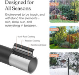 Brightech 2-Pack 10FT String Light Poles for Outdoor Use, Heavy Duty Metal Poles with Fork Base for Hanging Patio | Lumora