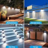 Peasur [ 16 Packs] Solar Motion Sensor Lights Outdoor, Solar Fence Lights with 3 Lighting Modes, Solar Powered | Lumora