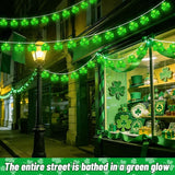 20 LED Clear Green Shamrock String Lights, 12FT St Patricks Day Lights String Outdoor Waterproof with 20 LED Light | Lumora