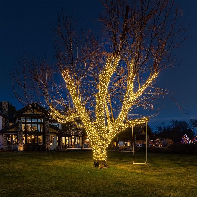 Novelty Lights 24FT 70 LED C6 Christmas String Lights, Outdoor Commercial Grade Tree Decorations, Permanent LED | Lumora