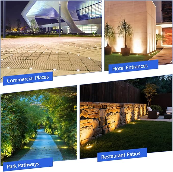 JESLED Low Voltage Landscape Lights, 6W LED Well Lights IP67 Waterproof, 3000K Warm - Outdoor Lighting Accessory | Lumora