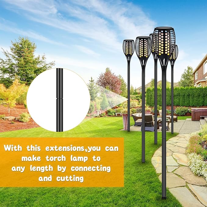 Chunful 8 Kit Solar Light Stakes Replacement Lame Lamp Extension Pole Ground Stake and Joint Connector Kit for | Lumora