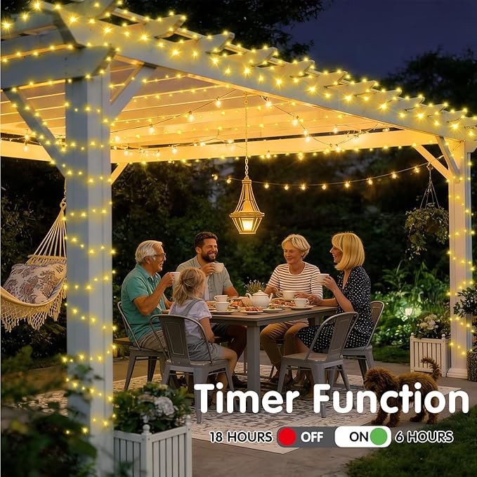 SAUIRS 403FT 1000 LED Christmas Lights Outdoor String Lights with 8 Modes Timer Waterproof Fairy Light Plug in for | Lumora