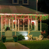 33ft Icicle Lights for Outside, Red and Green Christmas Lights Outdoor Indoor, 400 LED Twinkle String Lights with | Lumora