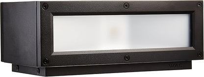 WAC Lighting WS-W2510-BK Rubix LED Outdoor Rectangular Up and Down Wall Light Fixture, One Size, White/Black