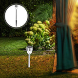 2pcs Stainless Steel Solar Lawn Lights Outdoor Solar Garden Path Lights Waterproof for Yard and Courtyard Decor | Lumora
