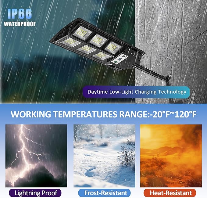 Solar Lights Outdoor, Waterproof LED Solar Powered Security Flood Light,Motion Sensor Solar Street Light with Remote Control for Garage,Yard,Parking Lot etc (4 Pack)