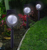 Crosslight Outdoor Solar Warm White LED Weatherproof Spot Light for Gardens, Walkways, Patios and Yards - 15 Lumens | Lumora