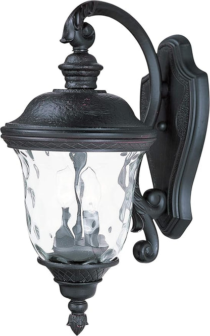 Maxim Lighting 40496WGOB Carriage Collection 20 Inch Two-Light Outdoor Wall Lantern - in an Oriental Bronze Finish I LED Compatible I Traditional Style Light Fixture I