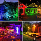 T-SUNUS 8 Pack Solar Color Landscape Spotlights, IP65 Waterproof Solar Powered Spot Light Wall Lights, 2-in-1 | Lumora