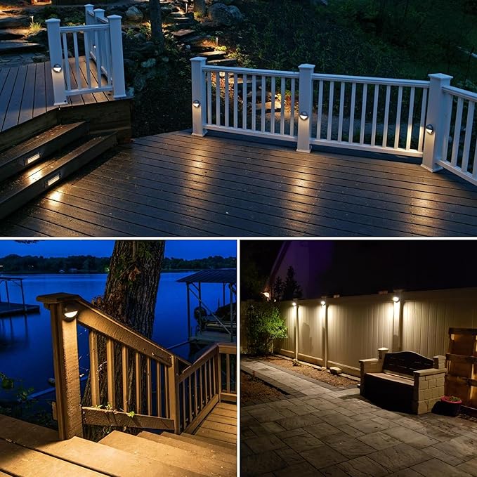 SUNVIE Low Voltage Deck Lights with Fastlock2 Wire Connector 5W LED Landscape Step Stair Lights Outdoor Accent | Lumora