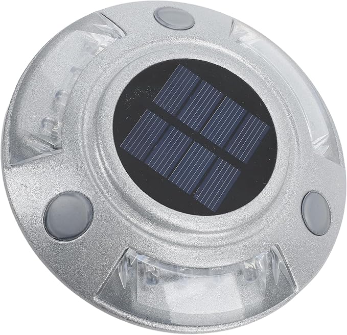 Driveway Dock Light, 800m Visible Distance Silver Solar Dock Light, Pathway Working Time Up to - Outdoor Deck Light | Lumora