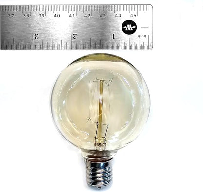 Hometown Evolution, Inc. Edison Bulb Outdoor String Lights with Hand-Threaded Filament (G60 Lantern Edison - Black Wire, 25 ft)
