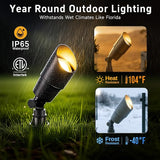 Gardenreet Spot Light Brass - Outdoor Landscape Spotlights 12V, LED Low Voltage Landscaping Uplights, All Weather | Lumora