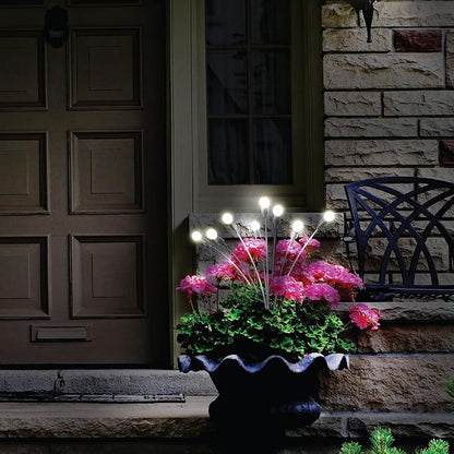 Sensor Brite Solar Garden Lights, Adjustable Firefly Lights with 10-Hour Illumination, Auto ON/Off Outdoor Garden Lights, Easy Install LED Light Pair, Weatherproof Garden Decor, Pack of 2