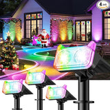 LETMY Solar Spot Lights Outdoor Waterproof with Bigger LED, 4 Pack 135°Adjustable Solar Lights Outdoor, 2-in-1 Wall | Lumora