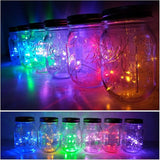 Decorman Solar Mason Jar Lid Lights, 6 Pack 10 LED Waterproof String Fairy Star Firefly Jar Lids Lights for Patio | Lumora