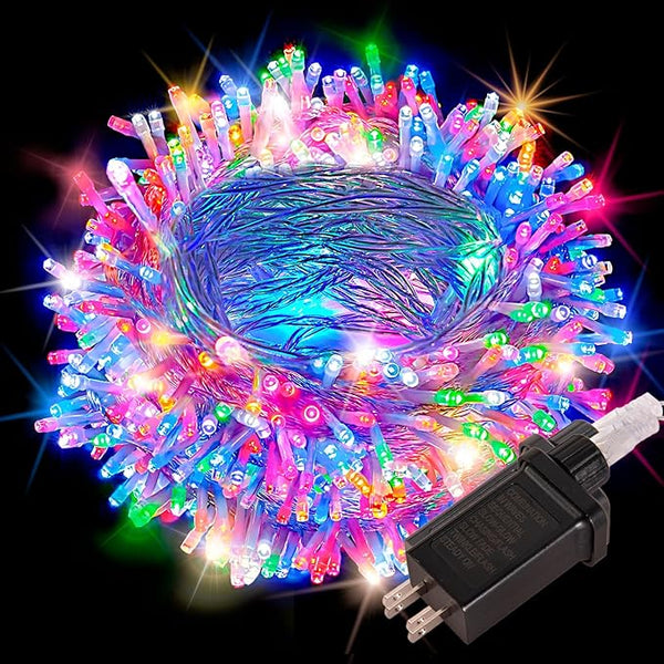 200 LED String Lights 66ft Multicolor, Plug in Fairy Lights with 8 Modes, Indoor Outdoor Christmas Lights for Tree | Lumora