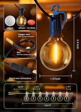 Outdoor String Patio Lights, 100FT 100 LED Patio Lights Waterproof, Connectable Shatterproof Hanging Outside String | Lumora