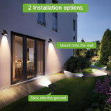 OUTON Solar Spot Lights Outdoor, 5 Lighting Modes IP65 Waterproof Solar Powered Garden Light, Dusk-to-Dawn Auto | Lumora