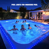 JMEXSUSS 2 * 200 LED Blue Solar Rope Lights, 66ft IP 65 Waterproof Solar String Light Outdoor, 8 Modes Christmas | Lumora