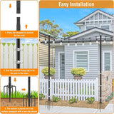 AILBTON 2 Pack 10Ft String Light Poles,Light Poles for Outside String Lights,Outdoor Light Poles with Fork,Metal | Lumora