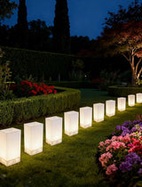 10 Pack Christmas Luminaria Pathway Lights - Enchanting Glowing Paper Bag Walkway Lights with 20 Stakes | Lumora