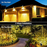 T-SUN Solar Lights Outdoor Waterproof IP65, 12 Pack LED Solar Spot Lights Color Changing IP65 Waterproof Smart Auto | Lumora