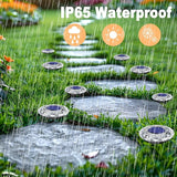 Solar Ground Light Outdoor 8 Pack Mini Solar Grounf Lights Waterproof Landscape Lighting Solar Powered Pathway | Lumora