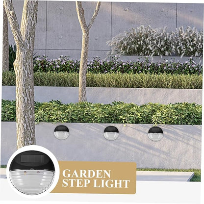 Led Solar Pathway Lights for Garden 4 Pack Solar-Powered Outdoor Stairs Fence Security Lamps Low Voltage Deck Lights