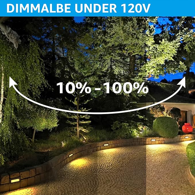 LEONLITE Update 5CCT LED Step Lights 120V-277V, Dimmable 4.5W 300LM Anti-Glare LED Deck Steps Stair Lights Outdoor | Lumora