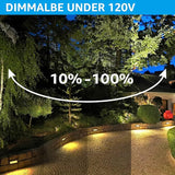 LEONLITE Update 5CCT LED Step Lights 120V-277V, Dimmable 4.5W 300LM Anti-Glare LED Deck Steps Stair Lights Outdoor | Lumora