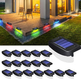 RGB Color Changing Solar Pool Side Lights, Outdoor Solar Deck Lights, Solar Step Lights IP65 Waterproof for Outdoor | Lumora