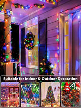 1000 LED Multicolored Christmas Lights Indoor Outdoor, Super Long 330 FT Green Wire String Lights with Memory & | Lumora